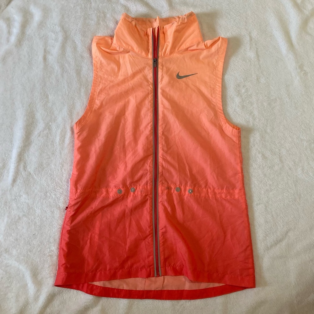 Pink and orange ombré Nike vest
